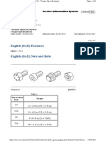 Imperial BoltTorque Settings