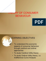 Theory of Consumer Behaviour