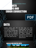 Text Data Errors and Error Correction: Mathematics in The Modern World