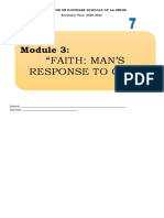 "Faith: Man'S Response To God": Commission On Diocesan Schools of La Union