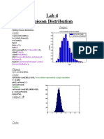 Lab 4 Poisson Distribution: Object: Output: Code