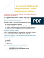 Comprendemos El Proceso de Validación de Las Hipótesis Del Bloque Segmento de Clientes (Día 4)