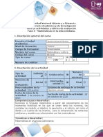 Guía de Actividades y Rúbrica de Evaluación - Fase 3 - Matemáticas en La Vida Cotidiana