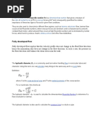 Fully Developed Flow:: Fluid Mechanics Dimensionless Number Ratio Inertial Forces Viscous