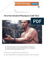 50 of The Greatest Physiques of All Time