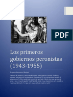 EMMANUEL BENIGNI - Los Primeros Gobiernos Peronistas (1943-1955)