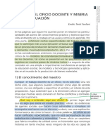 Sesión 2.B - Emilio Tenti - Riqueza Del Oficio Docente y Miseria de Su Evaluación