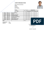 Kartu Rencana Studi: No. Kelas Matakuliah SKS Ke Jadwal Kuliah Kode Nama SN SL RB KM JM SB MG