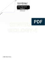 General Biology-1: Senior High School Grade 12 G