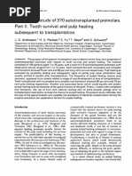 A Long-Term Study of 370 Autotransplanted Premolars. Part II. Tooth Survival and Pulp Healing Subsequent To Transplantation