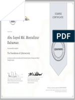 Abu Sayed Md. Mostafizur Rahaman: Course Certificate