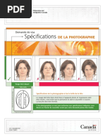 Specification de La Photographie