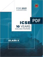 Self-Help To ICSE 10 Years Solved Papers Physics