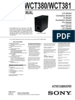 Service Manual: Active Subwoofer