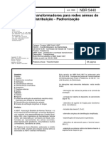 NBR 05440 - 1999 - Transformadores para Redes Aéreas de Distribuição PDF