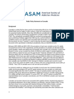 ASAM 2020 Public Policy Statement On Cannabis PDF