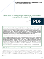 Optimización Juicio Verbal Civil