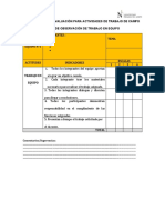 Ficha de Observación de Trabajo de Campo