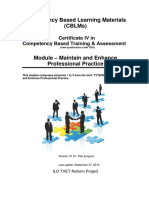 CBLM - Maintain and Enhance Professional Practice - Sept - 2012 PDF