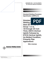 Standard Welding Procedure Specification (SWPS) For: Site License