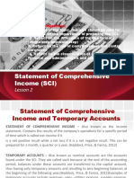 Statement of Comprehensive Income (SCI) : Lesson 2