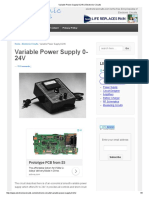 Variable Power Supply 0-24V - Electronic Circuits