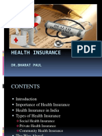 Health Insurance: DR - Bharat Paul