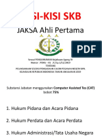 KISI-KISI SKB Kejaksaan (Jaksa Ahli Pertama)