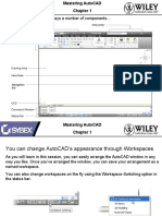 The Autocad Window Displays A Number of Components