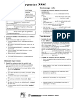 UNIT 4 Vocabulary Practice: Values Relationships: Verbs