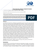 SPE-203762-MS Using Difference Factor Thermodynamics Models in Hydrate Formation Prediction During Surface Production Well Testing