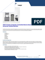 TEST-E Series Computer Controlled Electro-Hydraulic Servo Universal Testing Machine