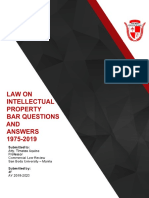 Law On Intellectual Property Bar Questions AND Answers 1975-2019