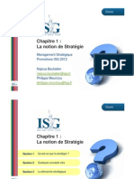 Chapitre 1 La Notion de Strategie