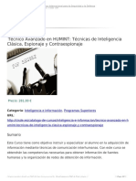 Técnicas de Inteligencia Clásica - Espionaje y Contraespionaje 1 (0) 1 PDF