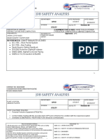 Job Safety Analysis: CONTRACT NO. 6600030489 Cogeneration Interconnection Facilities Bi-01252 Abqaiq Plant