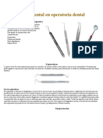 Instrumental en Operatoria Dental