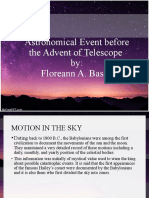 Astronomical Event Before The Advent of Telescope