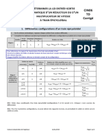 CIN06 TD Corrigé - Déterminer La Loi Entrée-Sortie Cinématique D'un Réducteur Ou D'un Multiplicateur de Vitesse À Train Épicycloïdal PDF