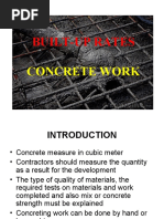 Built-Up Rates: Concrete Work