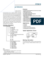 Micro-Power Voltage Detectors: Features General Description