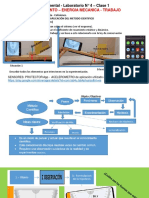 Rozamiento - Energia Mecanica - Trabajo: Actividad Experimental - Laboratorio #4 - Clase 1