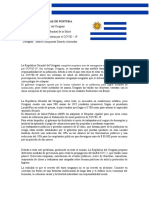 Documento de Postura Uruguay/ Inestabilidad Sanitaria Por Covid-19 en Uruguay