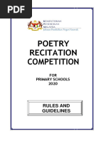 Poetry Recitation Competition Concept Paper