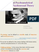 Classical Psychoanalytical Theory Sigmund Freud