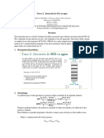 Tarea 2. Absorción de SO2 en Agua