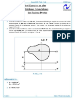 Série D'exercices - Caractéristiques Géométriques Des Sections PDF