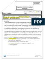 Applications of Isotopes in Medicine and Industry: MYP Chemistry