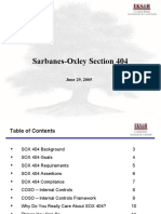 Sarbanes-Oxley Section 404: June 29, 2005