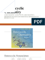 Heterocyclic Chemistry: (Aromatic and Non-Aromatic)